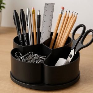 1 Rotating Multi Compartment Desk Organizer