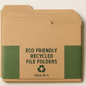 Eco Friendly Recycled File Folders Pack