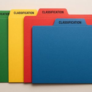 Color Coded Classification File Folders