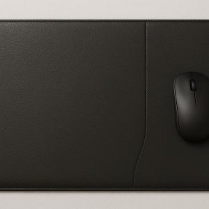 Premium Leather Office Desk Pad with Mouse Area