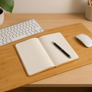 Eco Friendly Bamboo Desk Writing Pad Protector