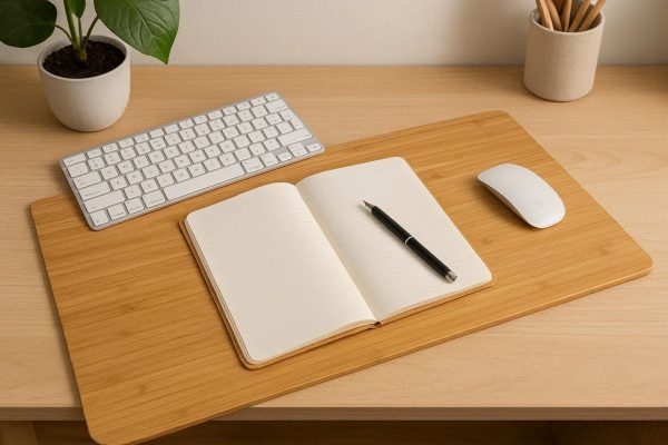 Eco Friendly Bamboo Desk Writing Pad Protector